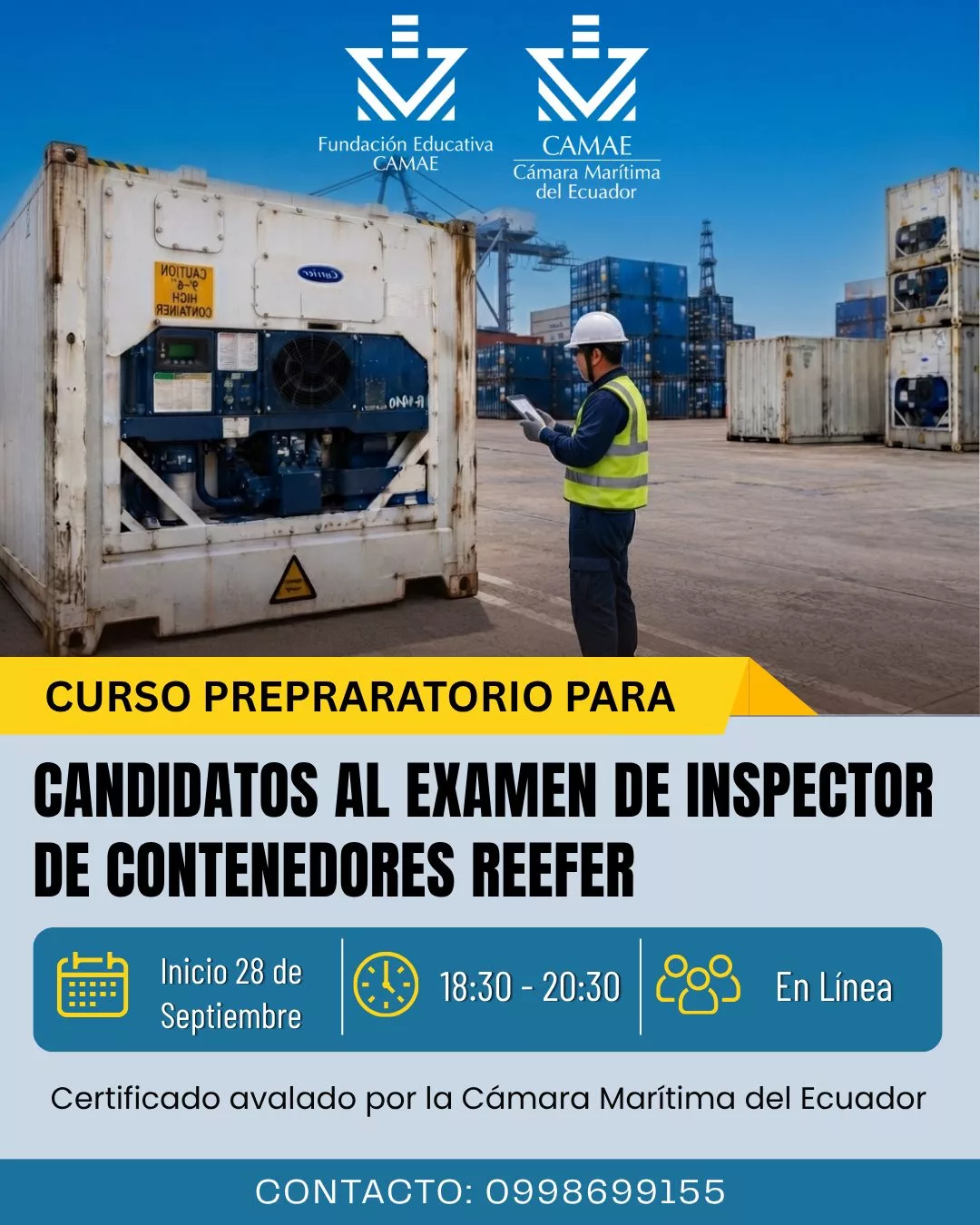 Curso Preparatorio para Candidatos al Examen de Inspector de Contenedores Reefer
